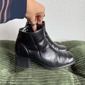 White Mountain Black Ankle Booties